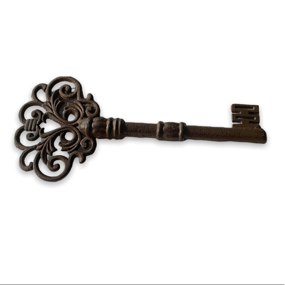 Large Rustic Inspired Metal Key Decor